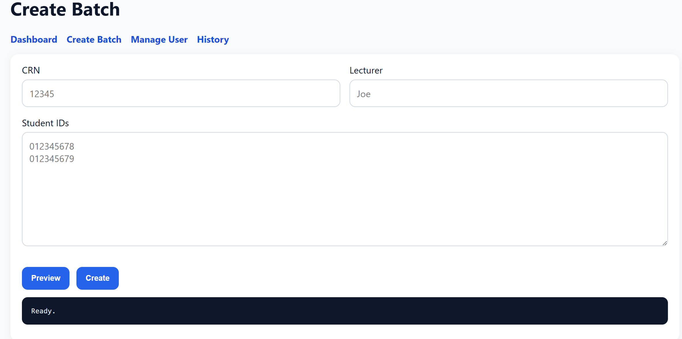 Classroom IAM Manager screenshot