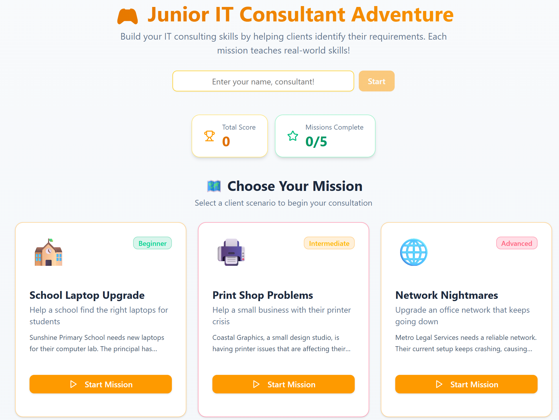 ICTSAS305 - Identify Client Requirement screenshot