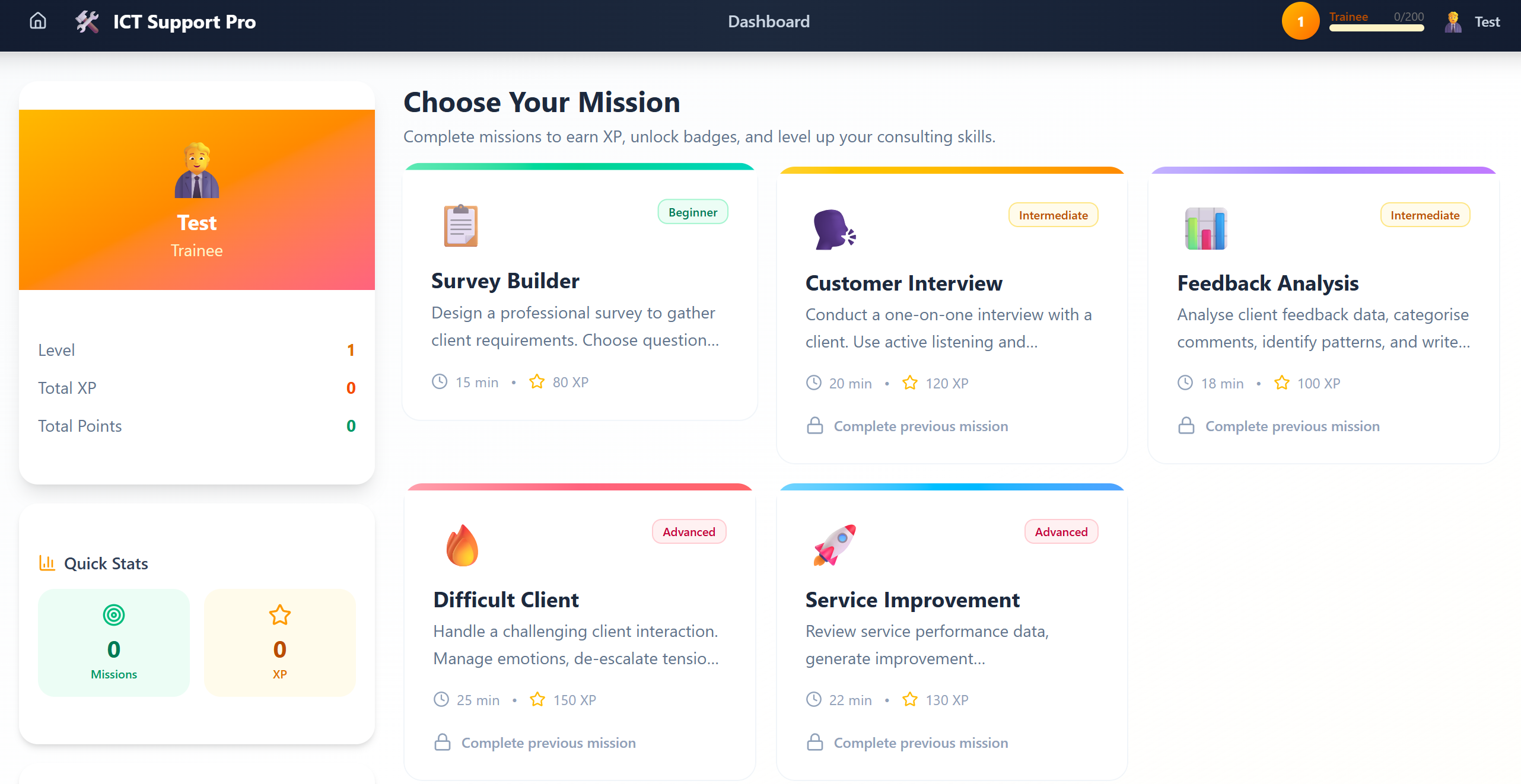 ICTSAS305 - Managing Client Feedback screenshot